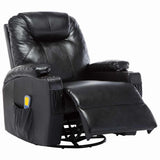 vidaXL Rocking Massage Chair Artificial Leather Black