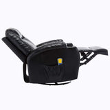 vidaXL Rocking Massage Chair Artificial Leather Black