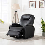vidaXL Rocking Massage Chair Artificial Leather Black