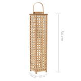 vidaXL Lantern Holder Hanging Bamboo Natural