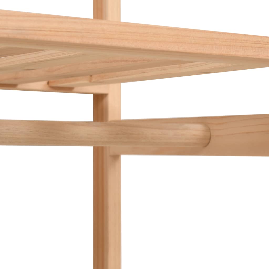vidaXL 3-Tier Wardrobe 110x40x170 cm