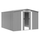 vidaXL Tuinschuur 257x298x178 cm metaal groen