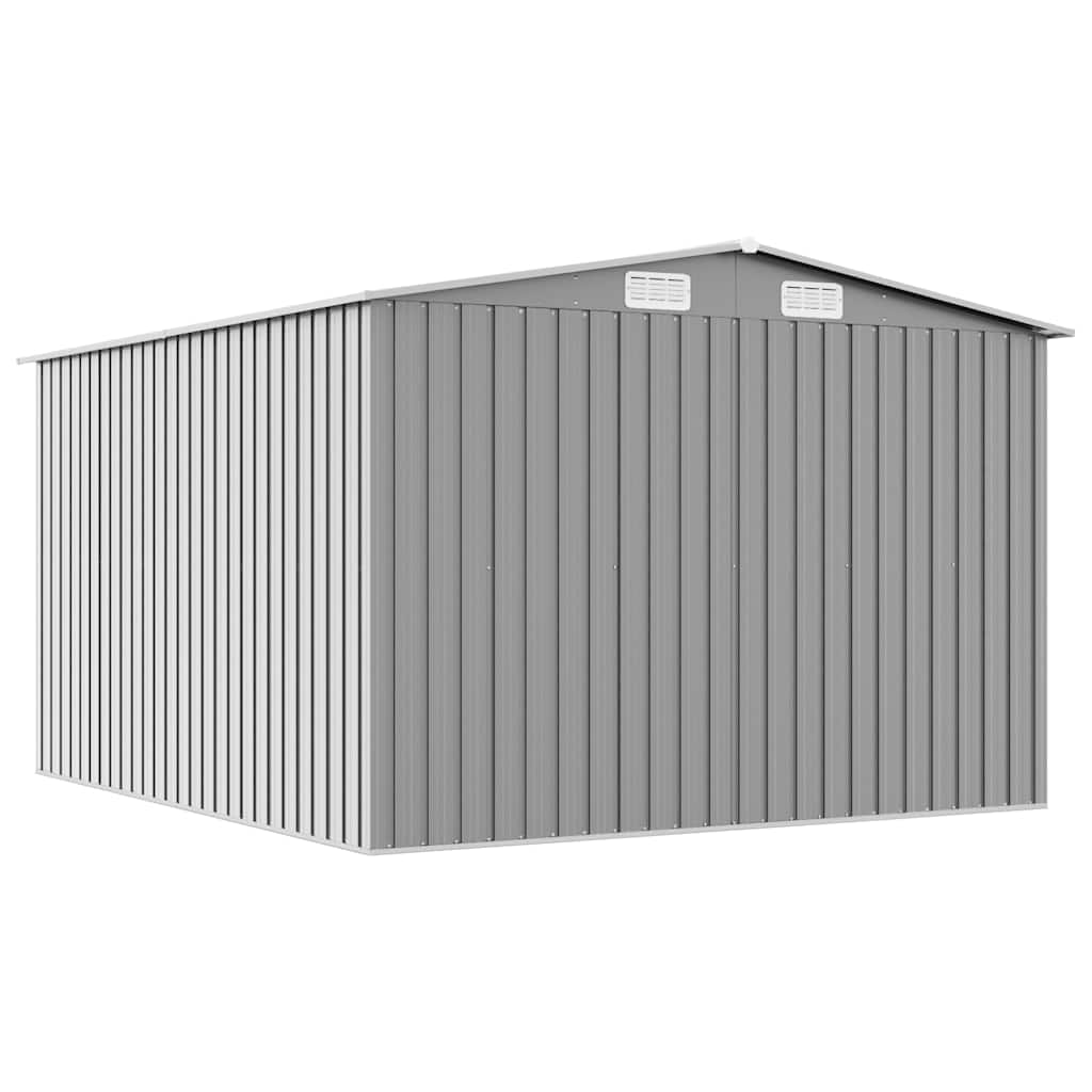 vidaXL Tuinschuur 257x298x178 cm metaal groen