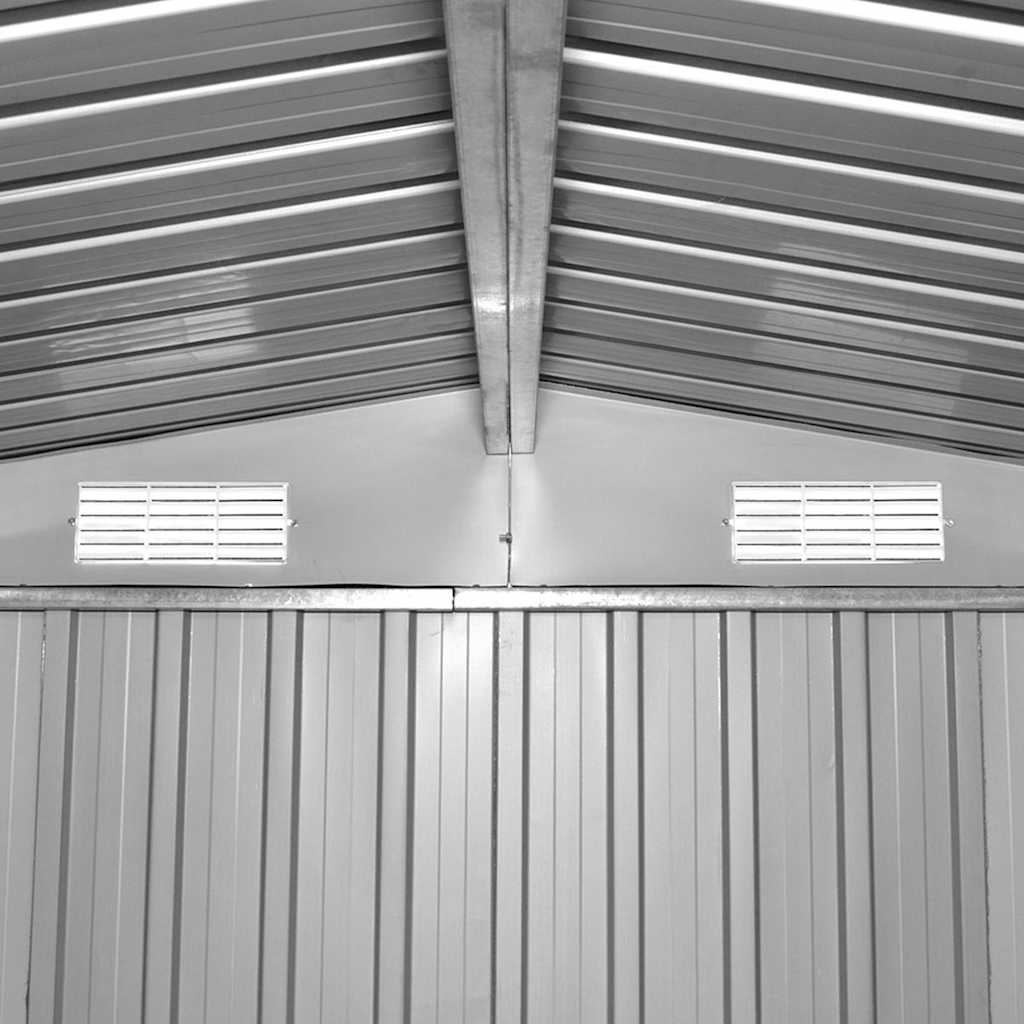 vidaXL Tuinschuur 257x298x178 cm metaal groen