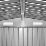 vidaXL Tuinschuur 257x298x178 cm metaal groen