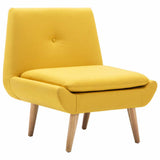 vidaXL Fauteuil en tissu jaune