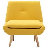 vidaXL Fauteuil en tissu jaune