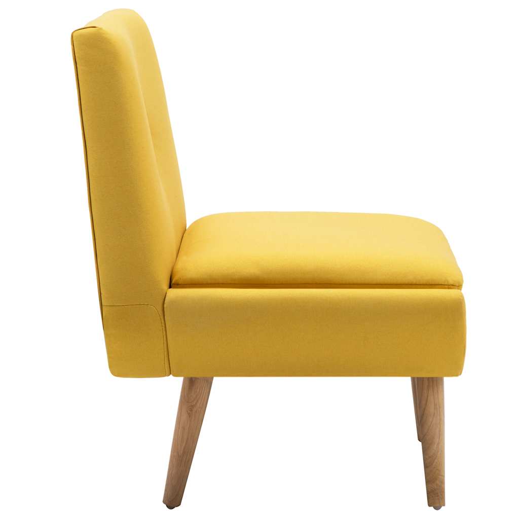 vidaXL Fauteuil en tissu jaune