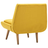 vidaXL Fauteuil en tissu jaune