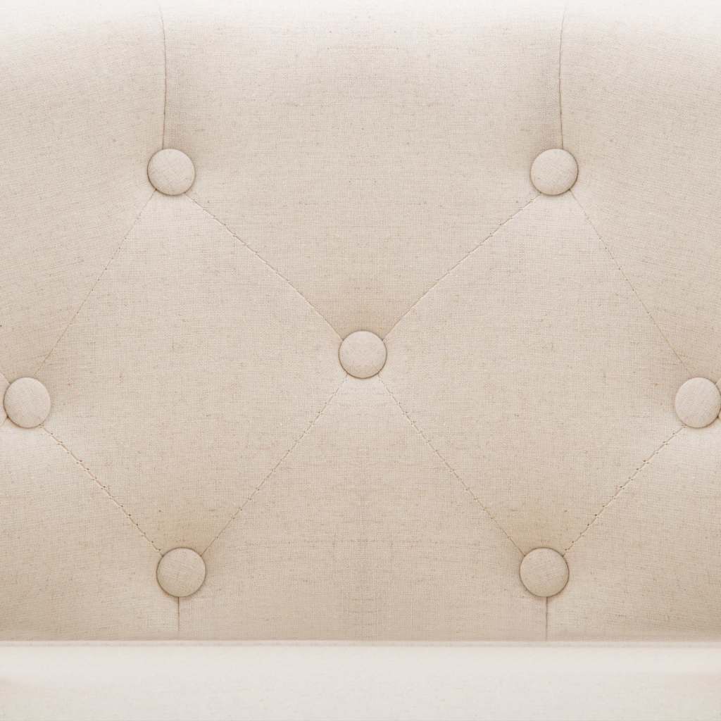 vidaXL Fauteuil stof beige