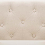 vidaXL Fauteuil stof beige