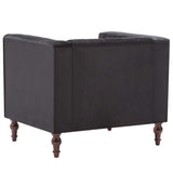 vidaXL Fauteuil fluweel zwart