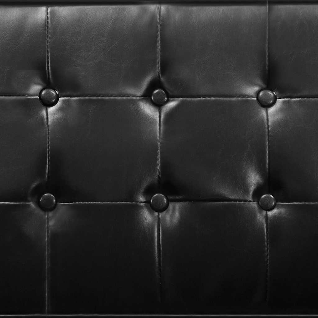 vidaXL Fauteuil zwart 75x70x75 cm kunstleer