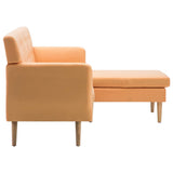 vidaXL Banque L-vormig 171,5x138x81,5 cm tissu orange