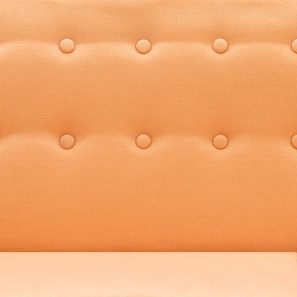 vidaXL Banque L-vormig 171,5x138x81,5 cm tissu orange