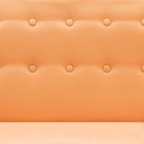 vidaXL Banque L-vormig 171,5x138x81,5 cm tissu orange