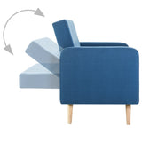 vidaXL Sofa fabric blue