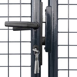 vidaXL Garden Fence Mesh Galvanized Steel 400x150 cm Gray