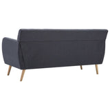 vidaXL Driezitsbank 172x70x82 cm stof donkergrijs