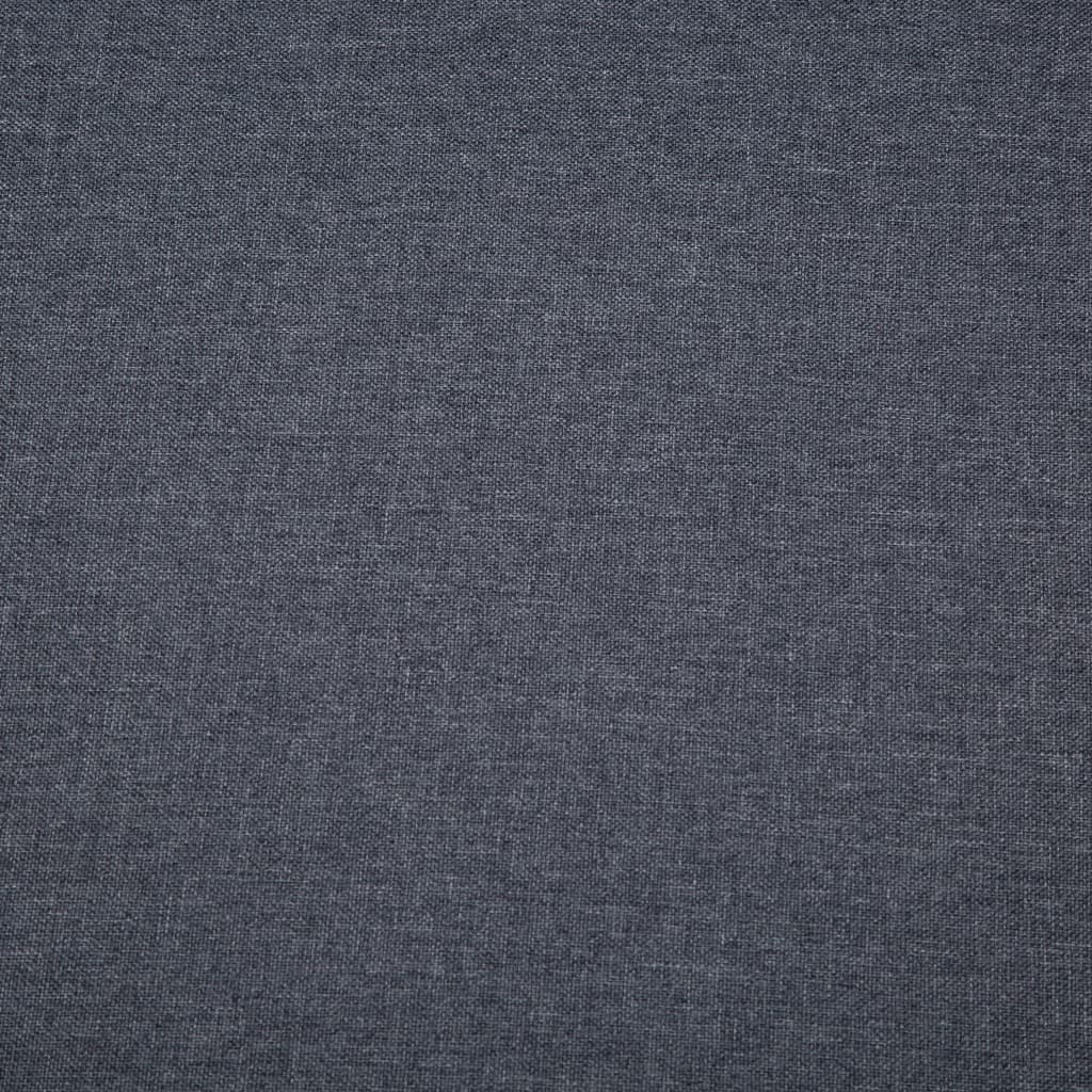 vidaXL Driezitsbank 172x70x82 cm stof donkergrijs