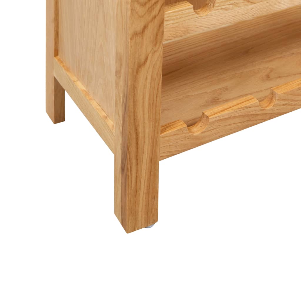 vidaXL Armoire à vin 72x32x90 cm massif eikenhout