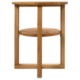 vidaXL Bijzettafel 40x50 cm massief eikenhout
