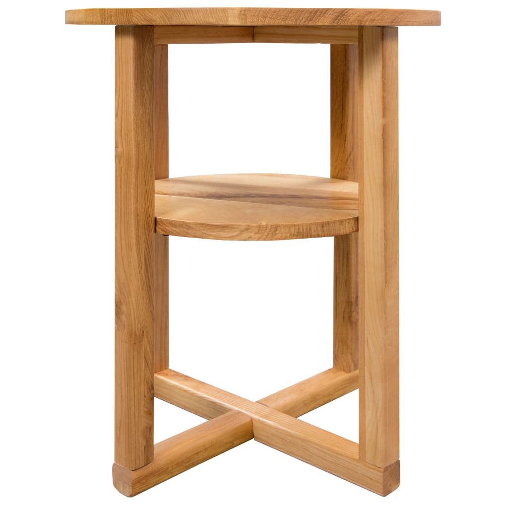 vidaXL Bijzettafel 40x50 cm massief eikenhout