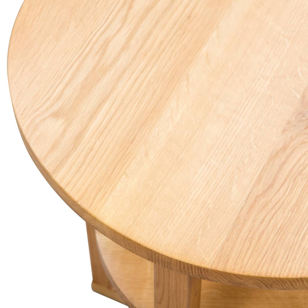 vidaXL Bijzettafel 40x50 cm massief eikenhout