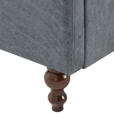 vidaXL Fauteuil stof grijs