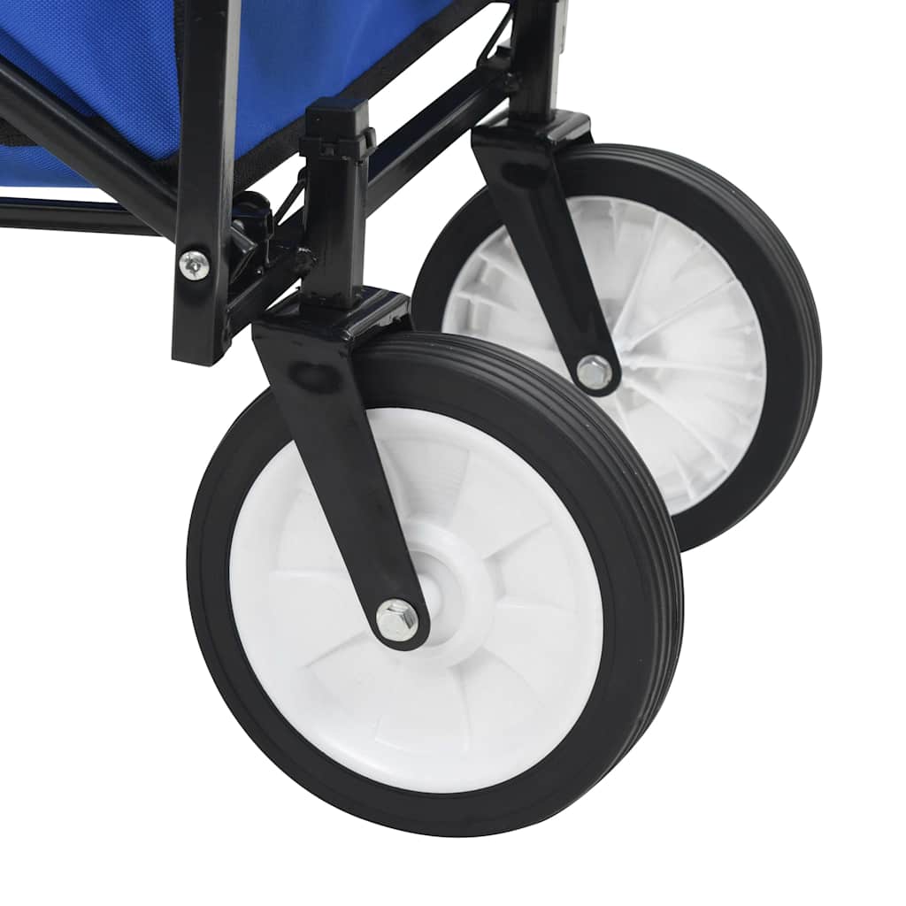 vidaXL Foldable Hand Cart Steel Red