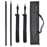 vidaXL Photo Studio Kit with 3 Cotton Backdrops and 3x3 m Frame