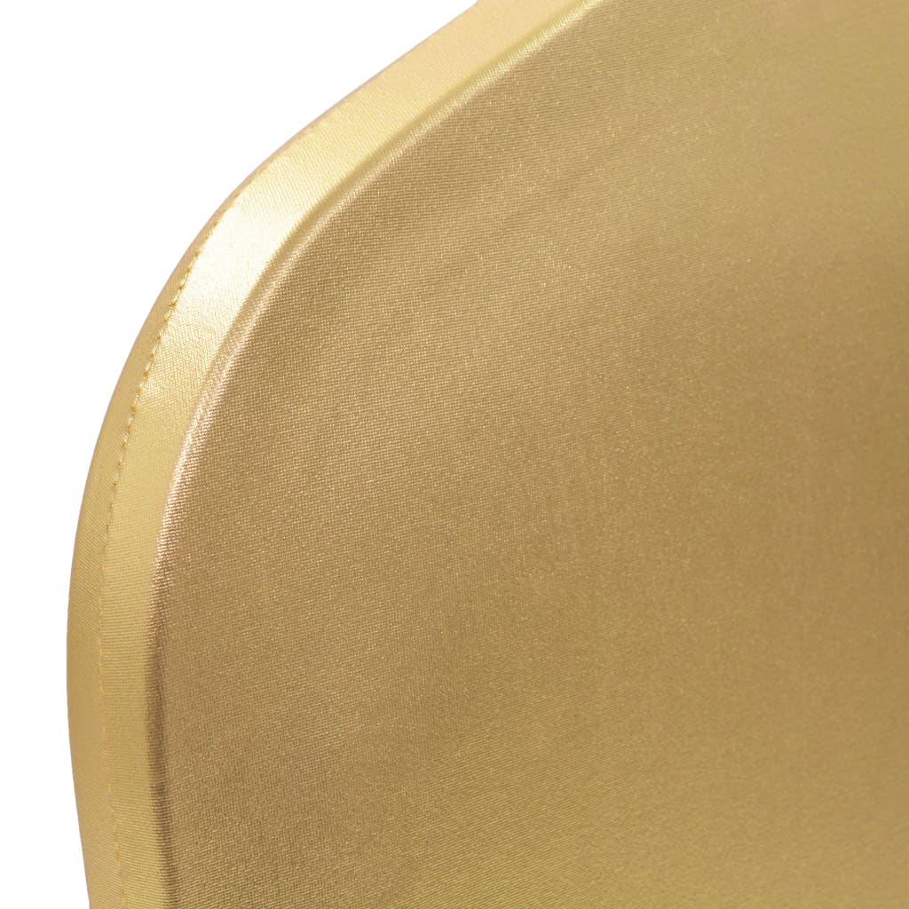 vidaXL 6 pcs Stretch Chair Covers gold