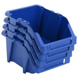 vidaXL Opbergbakken stapelbaar 103x165x76 mm blauw 250 st