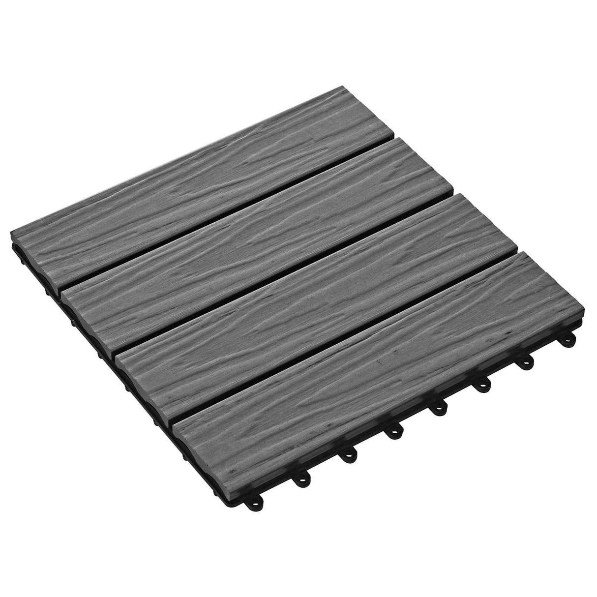 vidaXL Terras Tegel 3D-Design 11 pcs Lichtbruin 30 x 30 cm WPC