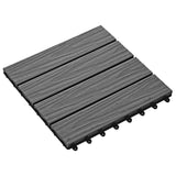 vidaXL Terras Tegel 3D-Design 11 pcs Lichtbruin 30 x 30 cm WPC