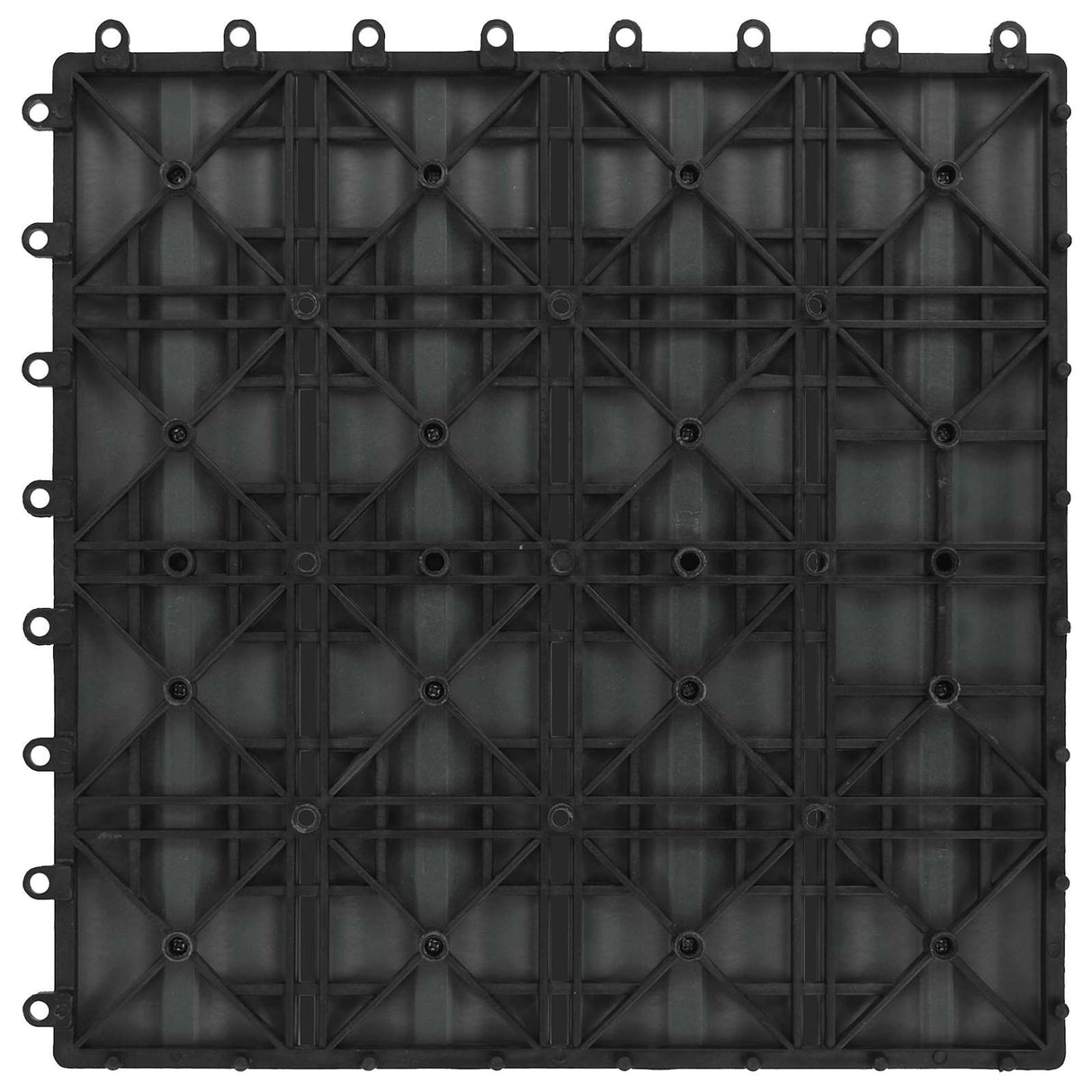 vidaXL Terras Tegel 3D-Design 11 pcs Lichtbruin 30 x 30 cm WPC