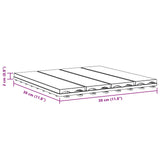 vidaXL Terras Tegel 3D-Design 11 pcs Lichtbruin 30 x 30 cm WPC