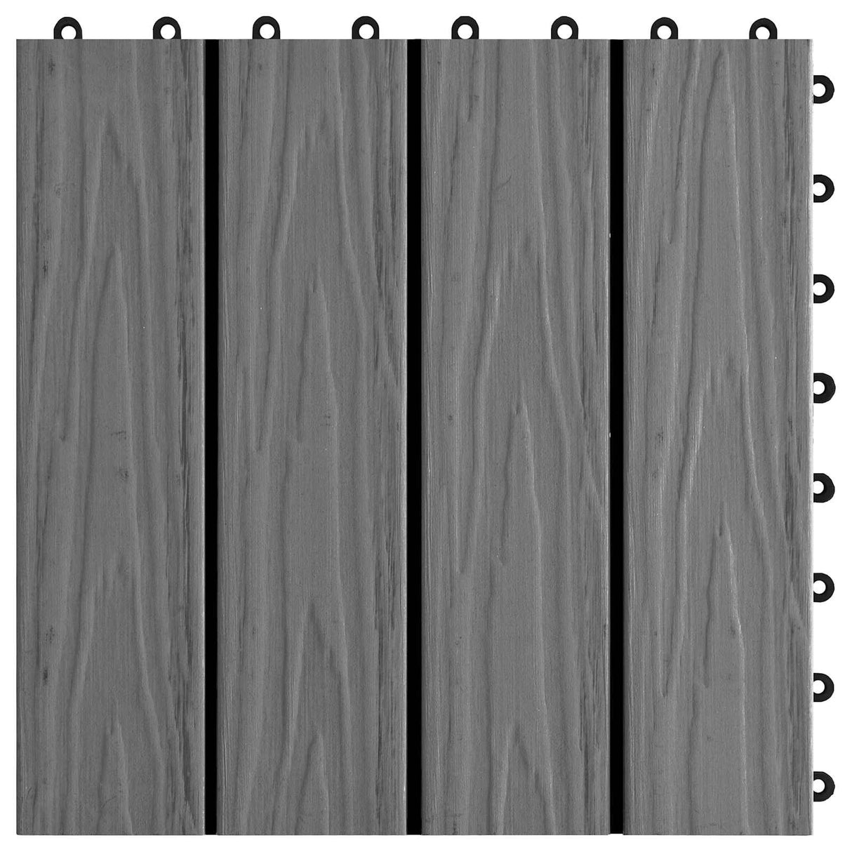 vidaXL Terras Tegel 3D-Design 11 pcs Lichtbruin 30 x 30 cm WPC