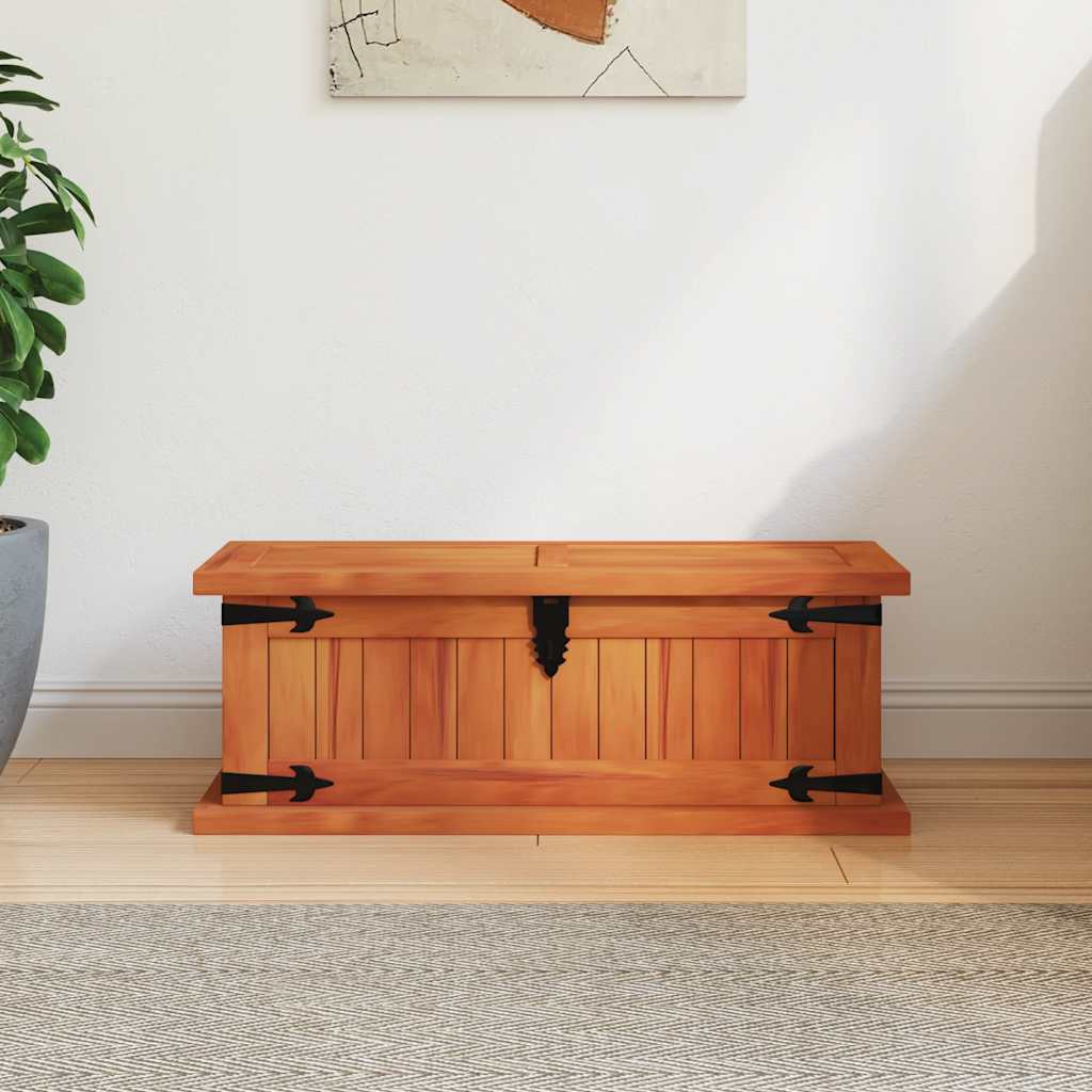 vidaXL Storage Box 60x25x22 cm Solid Acacia Wood