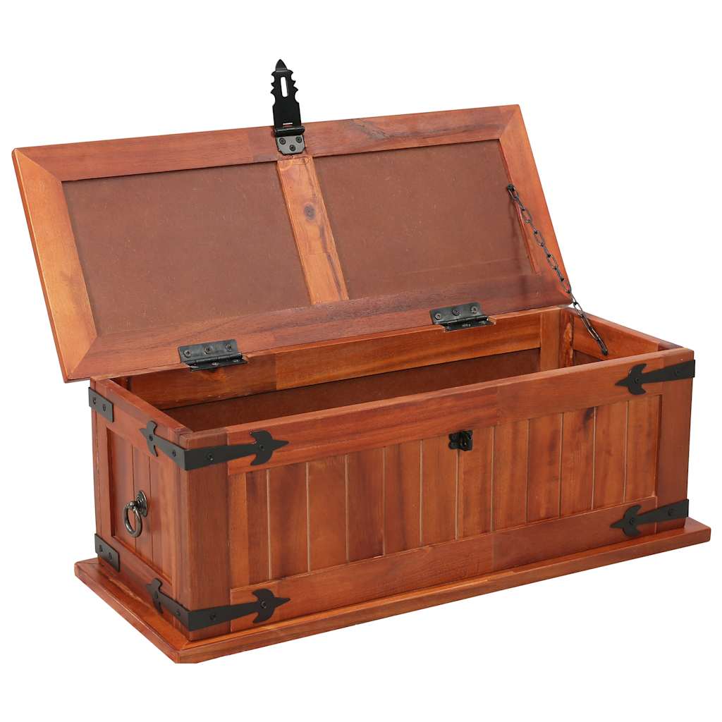 vidaXL Storage Box 60x25x22 cm Solid Acacia Wood