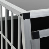 vidaXL Single Door Dog Crate 65x91x69.5 cm