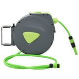 vidaXL Retractable Hose Reel Automatic Wall Mounted 10+1 m