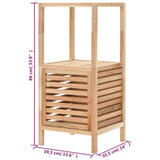 vidaXL Badkamerkast 39,5x35,5x86 cm massief walnotenhout