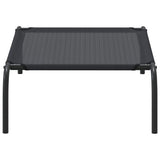 vidaXL Elevated Dog Bed S Textilene Black