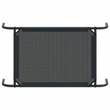 vidaXL Elevated Dog Bed S Textilene Black