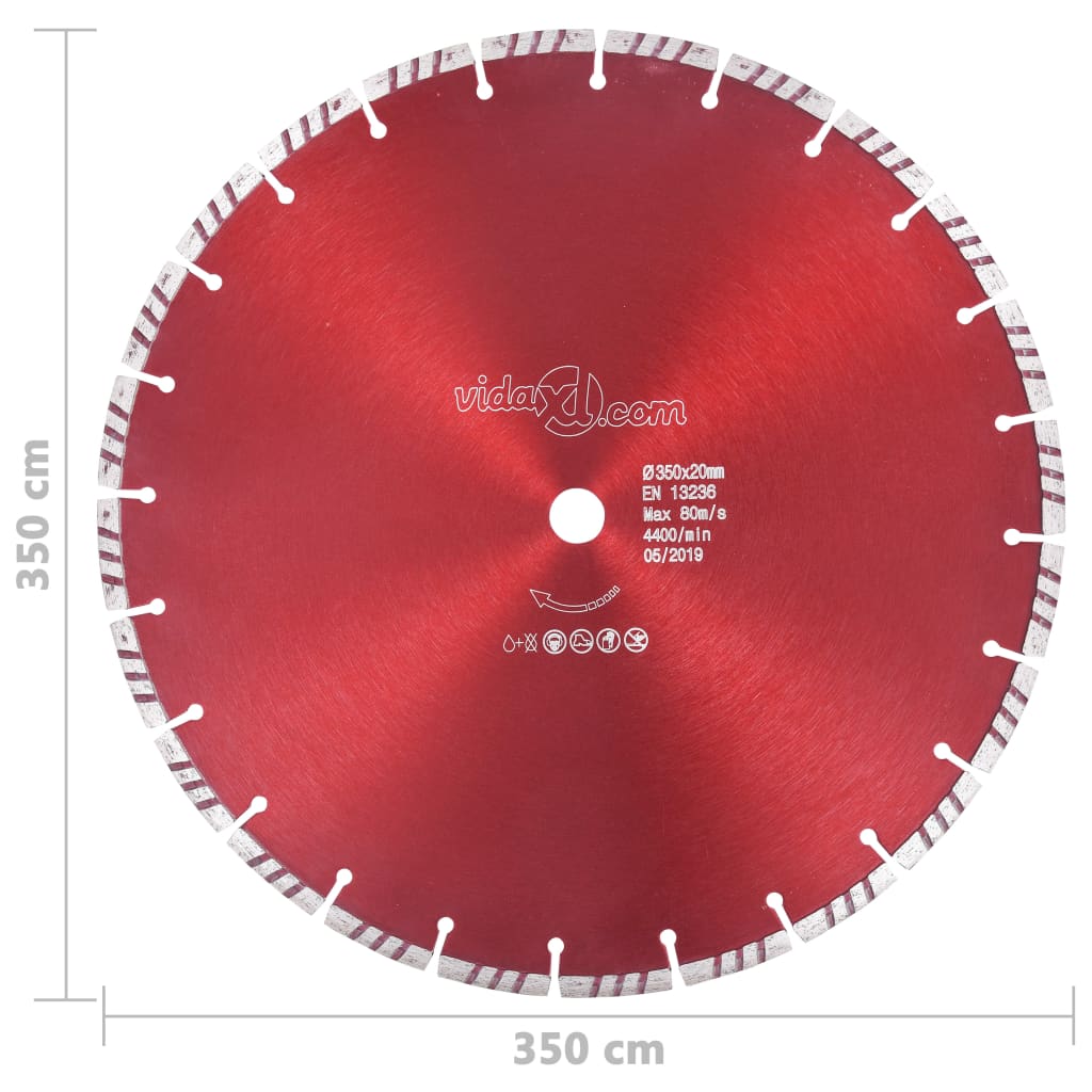 vidaXL Turbo Diamond Saw Blade 300 mm Steel