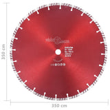 vidaXL Turbo Diamond Saw Blade 300 mm Steel