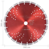 vidaXL Turbo and Perforated Diamond Saw Blade 300 mm Steel