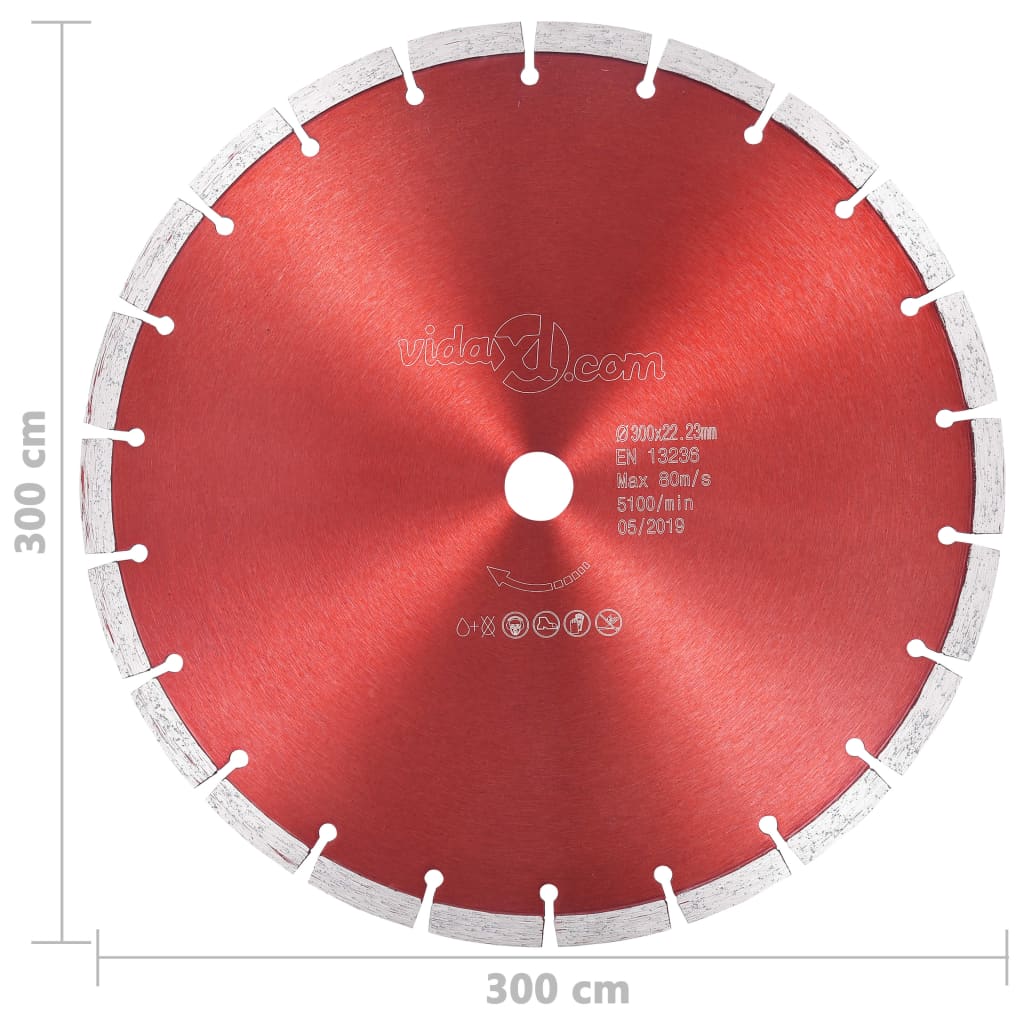 vidaXL Diamond Saw Blade 300 mm Steel