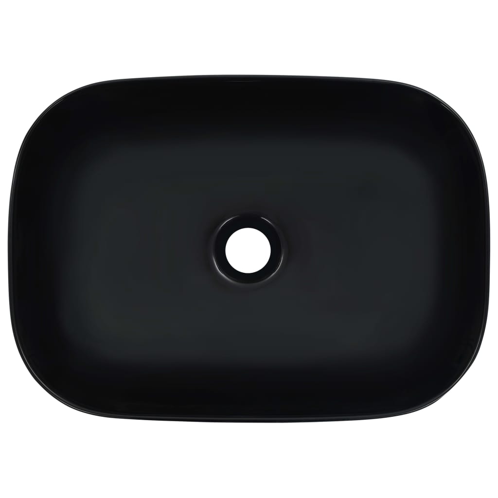 vidaXL Wash Basin 45.5x32x13 cm ceramic white